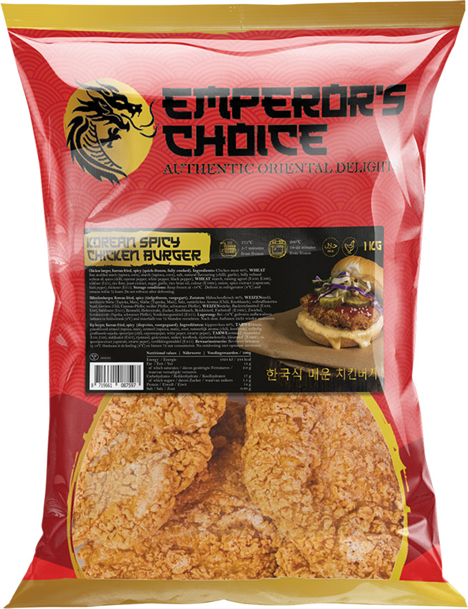 Spicy Korean Chicken Burger  110g