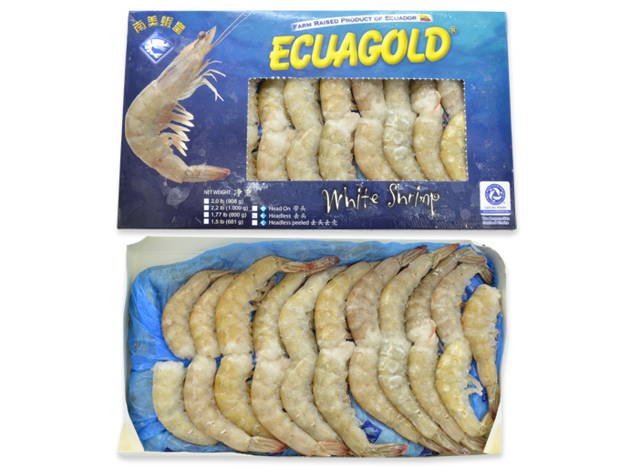 Vannamei crevettes Ecuador  21/25